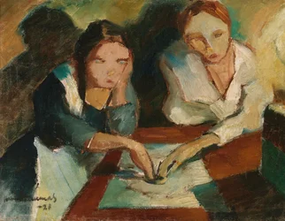 A spiritualistic séance